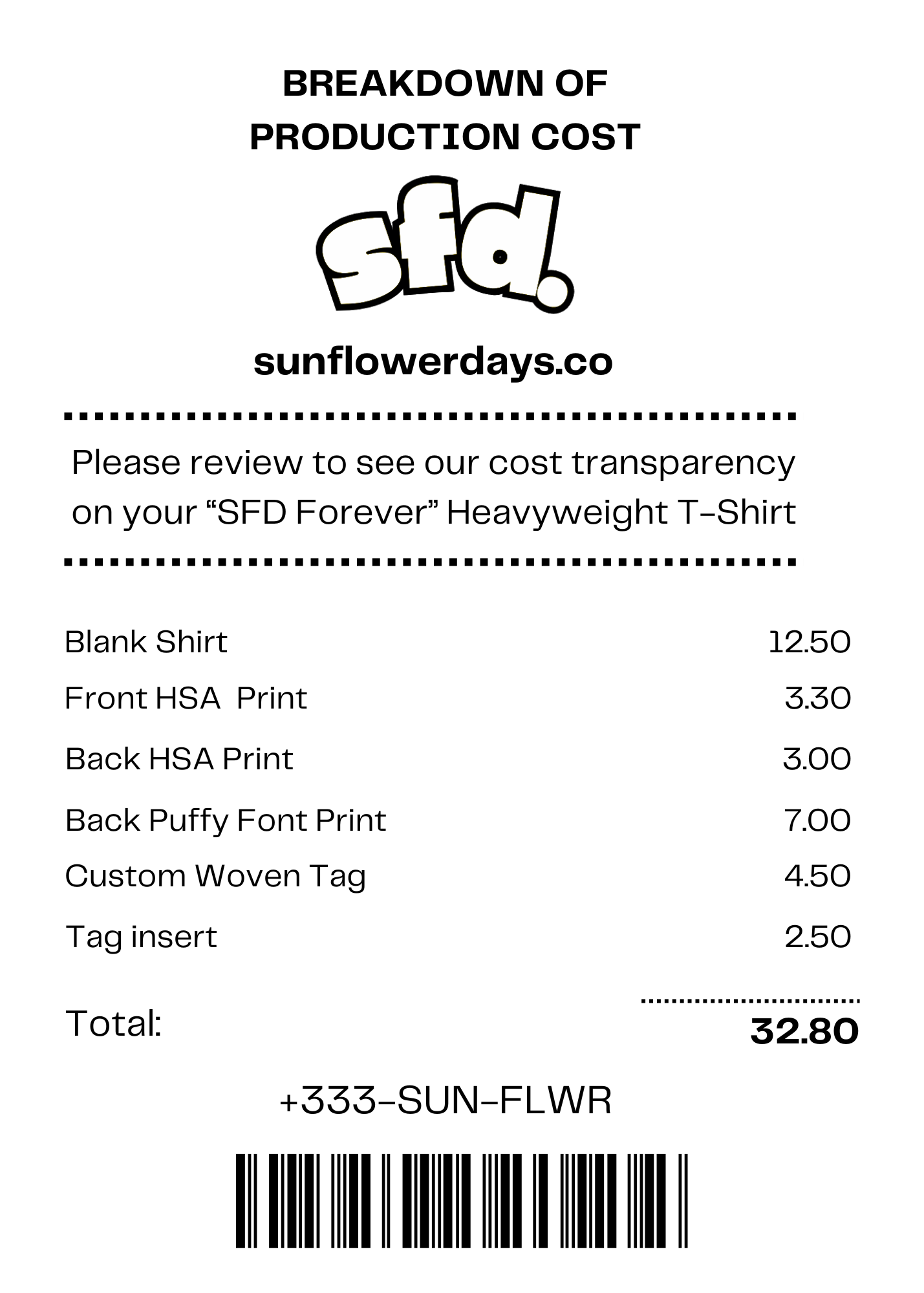 "Sunflower Days Forever" Heavyweight T-Shirt